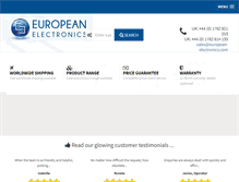 Tablet Screenshot of european-electronics.com
